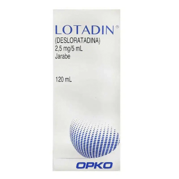 Product image of LOTADIN 25 MG/5ML JARABE 120 ML (DESLORATADINA)