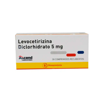 Product image of Levocetirizina 5 mg x 30 comprimidos