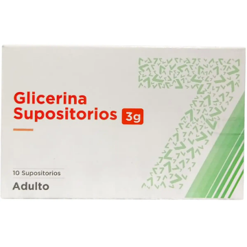 Product image of Supositorio glicerina 3 g x 10 unidades