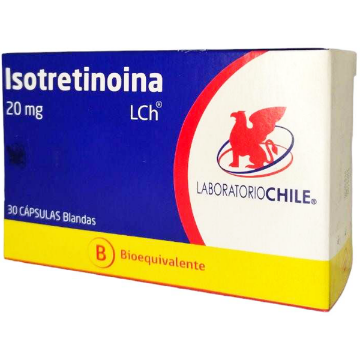 Product image of ISOTRETINOINA 20 MG X 30 CAPSULAS BE