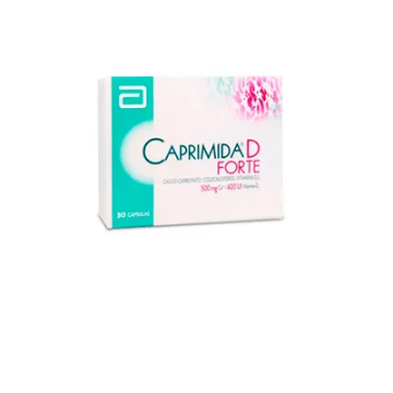 Product image of Caprimida D forte 500 mg / 400 U.I x 30 cápsulas