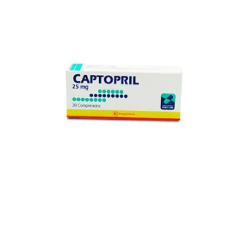 Product image of Captopril 25 mg x 30 comprimidos