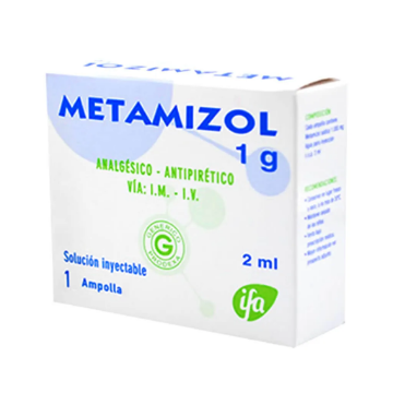 Product image of Metamizol 1000 mg / 2 ml x 1 ampolla