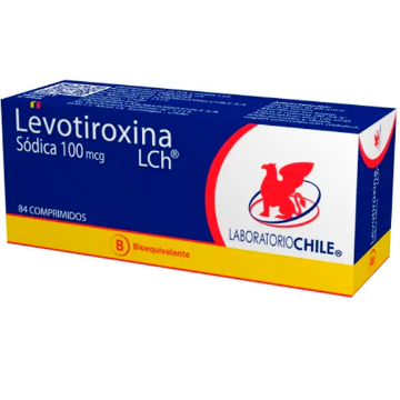 Product image of Levotiroxina 100 mcg x 84 comprimidos