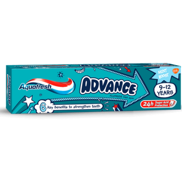 Product image of Aquafresh advance kids 94 g 9-12 años