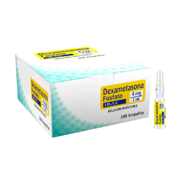 Product image of Dexametasona 4 mg/ 1 ml x 100 ampollas