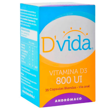 Product image of Dvida 800 U.I x 35 cápsulas blandas