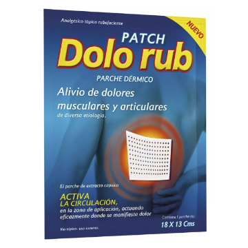 Product image of Dolorub patch activa circulación parche dérmico 18 cms x 13 cms x 1 unidad