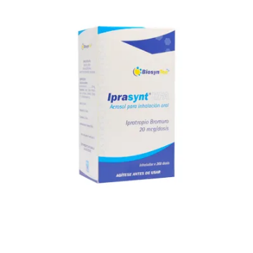 Product image of Iprasynt HFA aerosol para inhalación 20 mcg 200 dosis