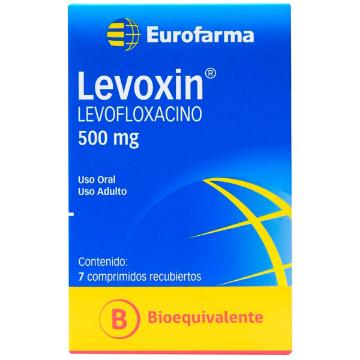 Product image of Levoxin 500 mg x 7 comprimidos recubiertos