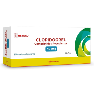 Product image of CLOPIDOGREL 75 MG X 30 COMP.