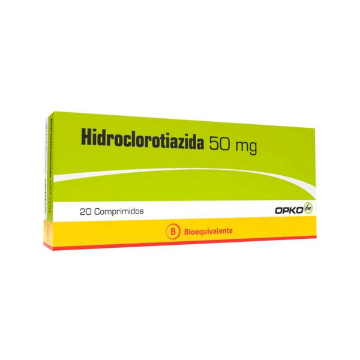 Product image of Hidroclorotiazida 50 mg x 20 comprimidos