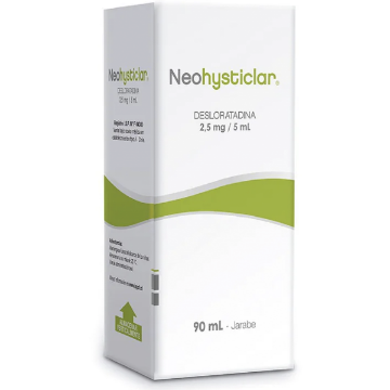 Product image of NEOHYSTICLAR 2,5 MG/5ML JARABE 90 ML (DESLORATADINA)