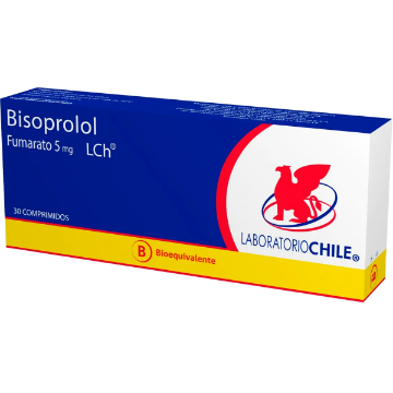 Product image of Bisoprolol 5 mg x 30 comprimidos