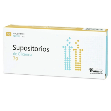 Product image of Glicerina Adulto 3 g x 10 supositorios