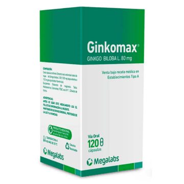 Product image of Ginkomax 80 mg x 120 cápsulas