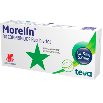 Product image of Morelin 5 / 12,5 mg x 30 comprimidos