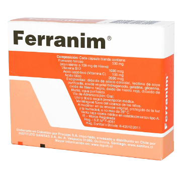 Product image of FERRANIM X 30 CAPS.