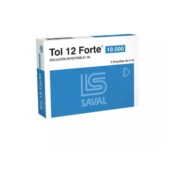 Product image of Tol 12 Forte inyectable x 3 ampollas de 3 ml