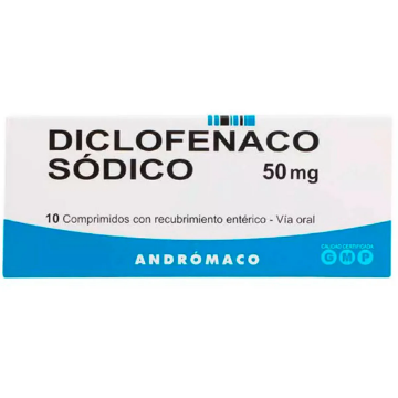 Product image of Diclofenaco Sódico 50 mg x 10 comprimidos