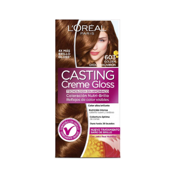 Product image of Casting creme gloss 603 golden choco macarron coloración nutri brillo sin amoniaco x 1 unidad