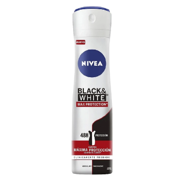 Product image of NIVEA BLACK & WHITE 48H A/T MAX PROTECTION STRONGEST DESODORANTE SPRAY 150 ML