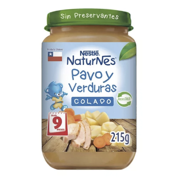 Product image of Nestle Alimento Infantil Colado +9M Pavo Verdura 215 G.