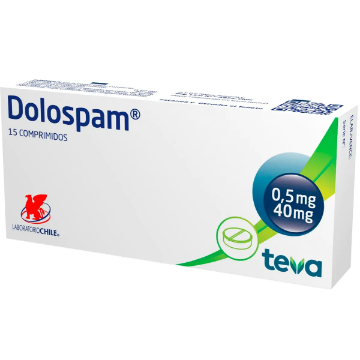 Product image of Dolospam 0,5 / 40 mg x 15 comprimidos