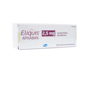 Product image of Eliquis 2,5 mg x 60 comprimidos