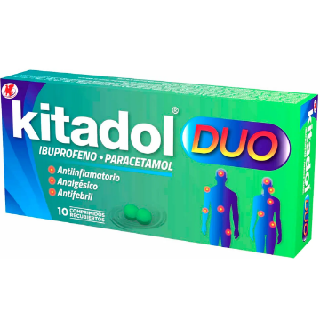 Product image of Kitadol duo x 10 comprimidos recubiertos