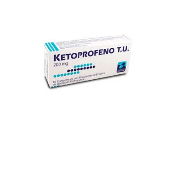 Product image of Ketoprofeno 200 mg x 10 comprimidos con recubrimiento enterico