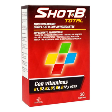 Product image of Shot B total multivitaminico x 30 cápsulas