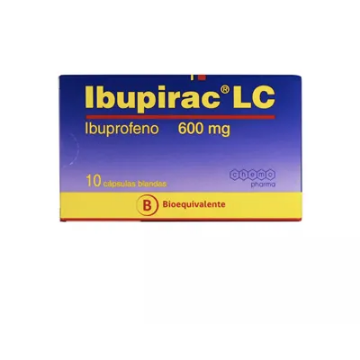 Product image of Ibupirac LC 600 mg x 10 cápsulas blandas