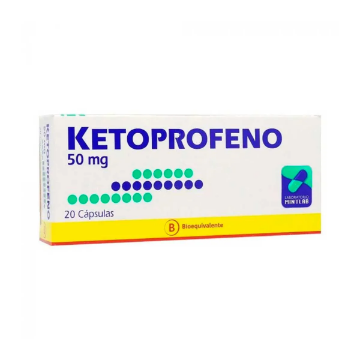 Product image of Ketoprofeno 50 mg x 20 cápsulas