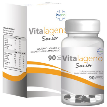 Product image of VITALAGENO SENIOR 90 CAPSULAS [VITALAB] (COLAGENO HIDR.+CALCIO+ZN+MG+MINERALES