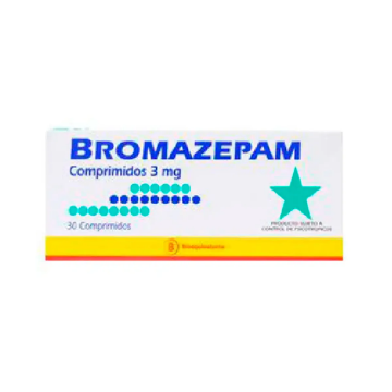 Product image of Bromazepam 3 mg x 30 comprimidos