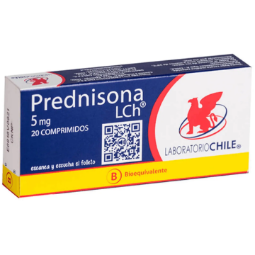 Product image of Prednisona 20 mg x 1 comprimido recubierto