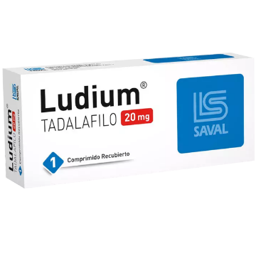 Product image of LUDIUM 20 MG 1 COMPRIMIDOS RECUBIERTOS (TADALAFILO)