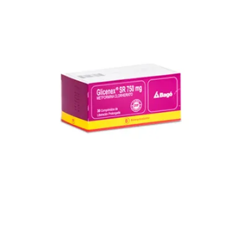 Product image of Glicenex SR 750 mg x 30 comprimidos liberación prolongada