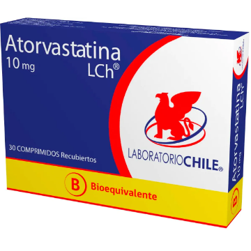 Product image of Atorvastatina 10 mg x 30 comprimidos