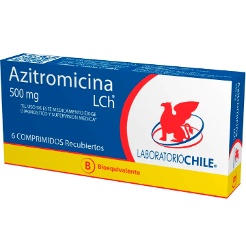 Product image of Azitromicina 500 mg x 6 comprimidos recubiertos