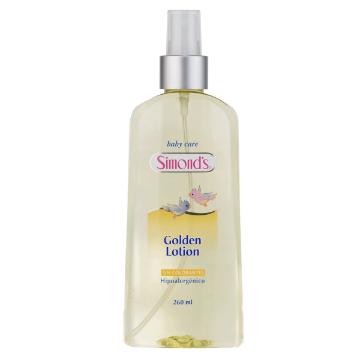 Product image of SIMONDS BABY CARE GOLDEN LOTION S/COLORANTE HIPOALERGENICA COLONIA 260 ML