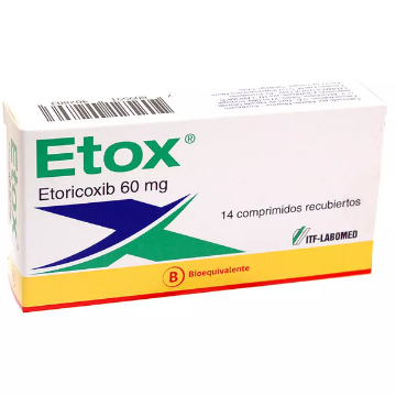 Product image of Etox 60 mg x 14 comprimidos recubiertos