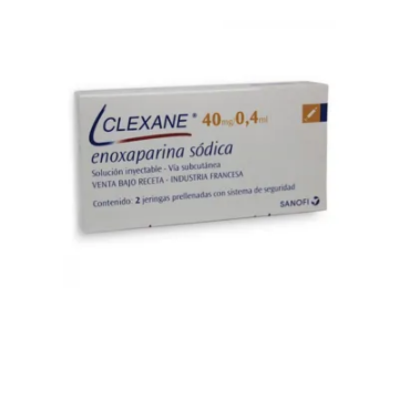 Product image of Clexane 40 mg / 0,4 ml x 2 jeringas