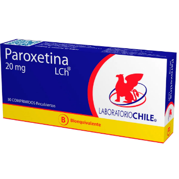 Product image of Paroxetina 20 mg x 30 comprimidos