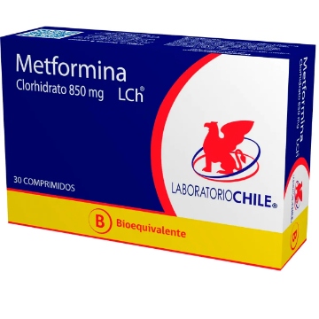 Product image of Metformina 850 mg x 30 comprimidos