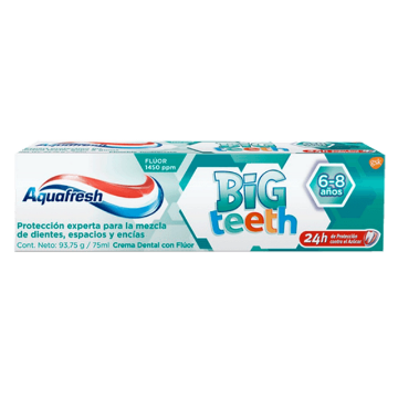 Product image of Aquafresh big teeth 94 g 6-8 años