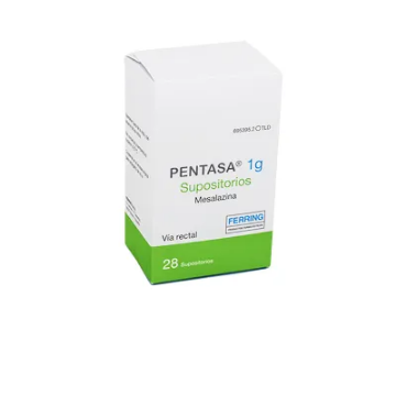 Product image of Pentasa 1 gr x 28 supositorios