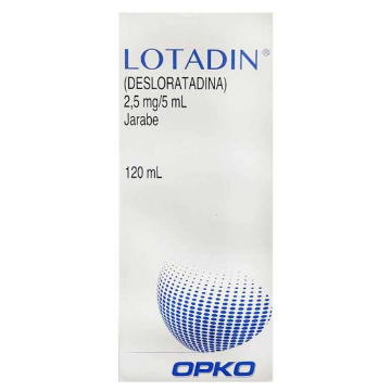 Product image of LOTADIN JARABE 120 ML / 2,5 MG X 1 FCO.