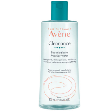 Product image of Avene cleanance limpieza rostro y ojos piel grasa c/ imperfecciones agua micelar x 400 ml